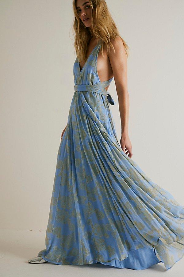 Free people blue maxi dress hot sale