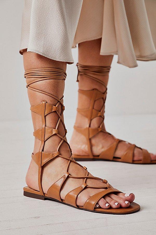 Free People Cassia Gladiator Sandals in Brown | Lyst UK