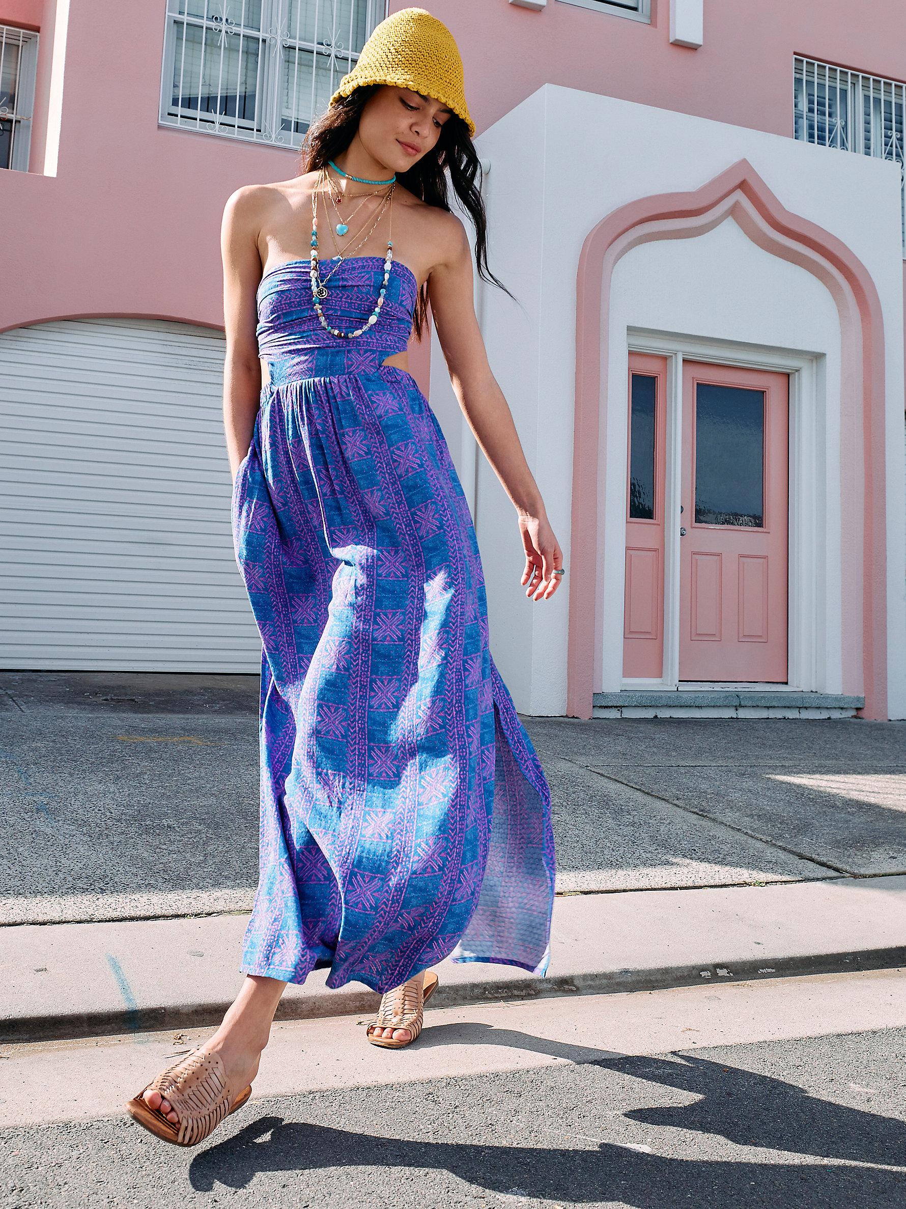 Free People Peyton Maxi Dress in Blue 