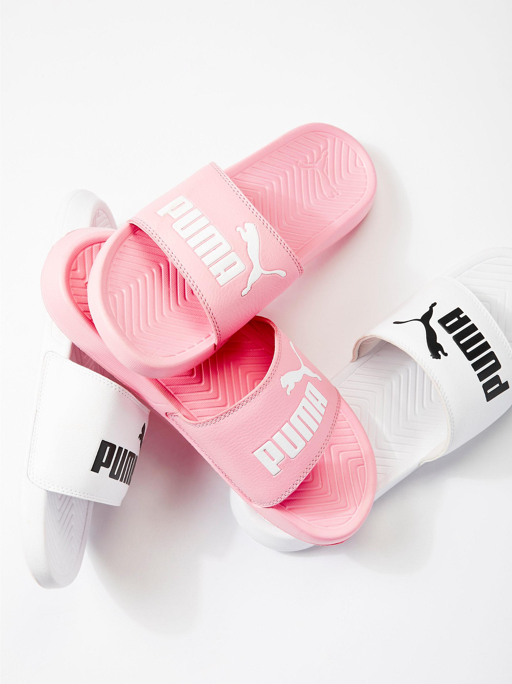 puma sandals pink