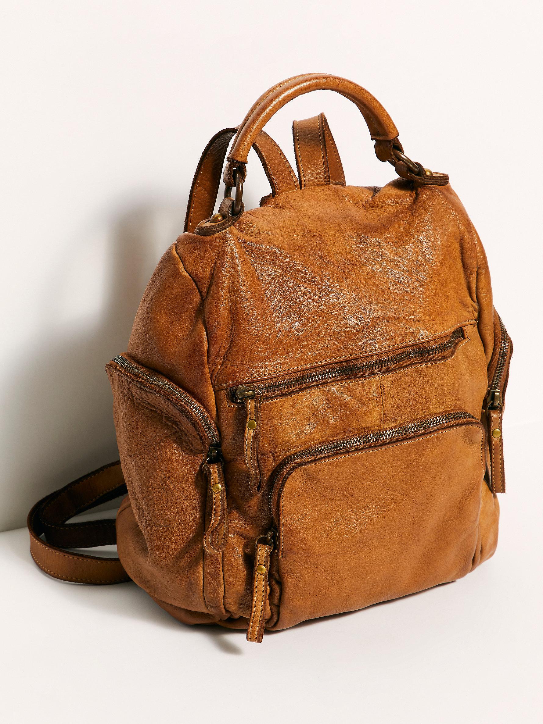 Free People Leather Bolsa Nova Mia Backpack | Lyst