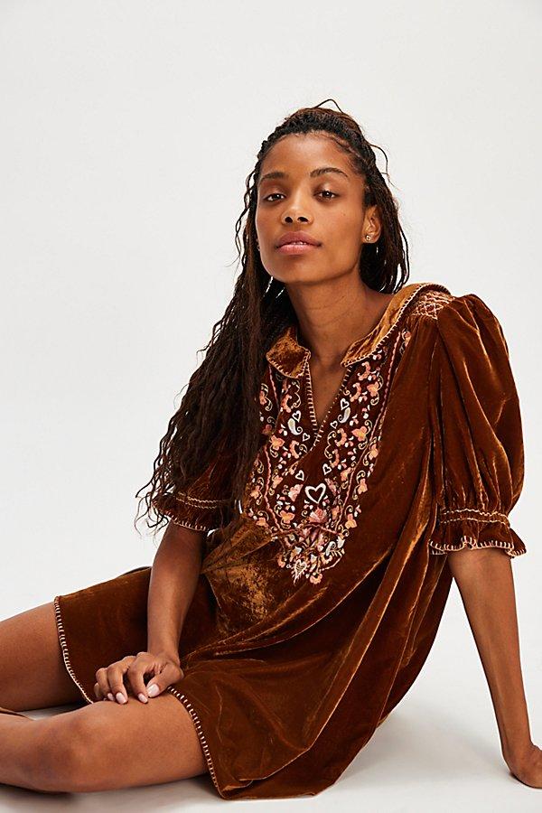sachin and babi light blue dress NWT Free People Fiona Embroidered Mini Dress Bright Plum Size S Small $148 main image 0