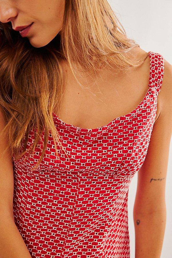 Free People Berry Kiss Mini Dress in Red | Lyst