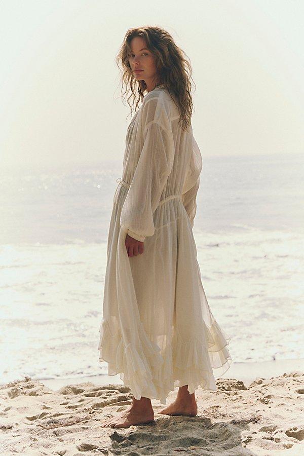 free people beach party midi dress Free People Beach Party Midi Dress in Green Combo