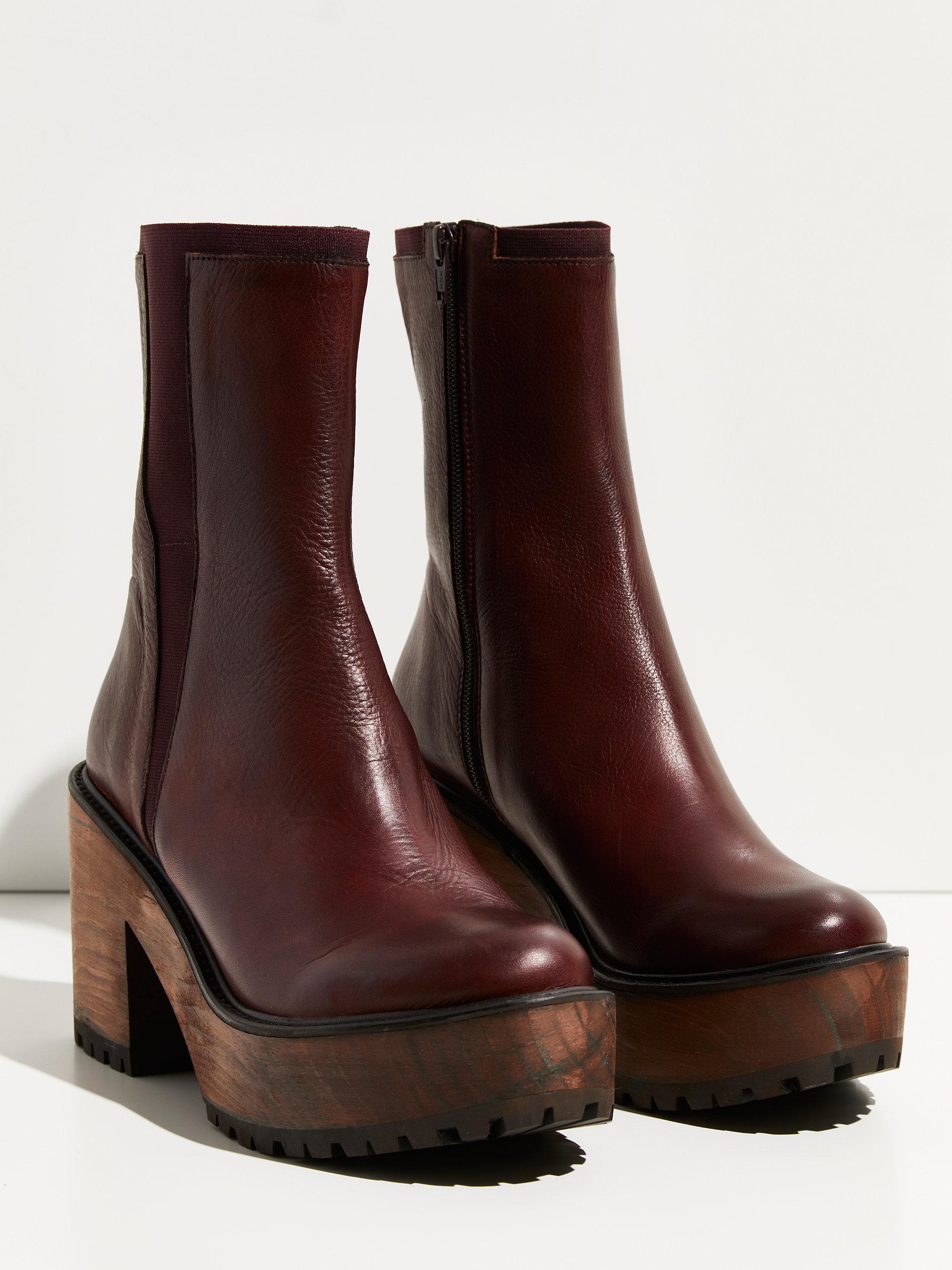 brown clog boots