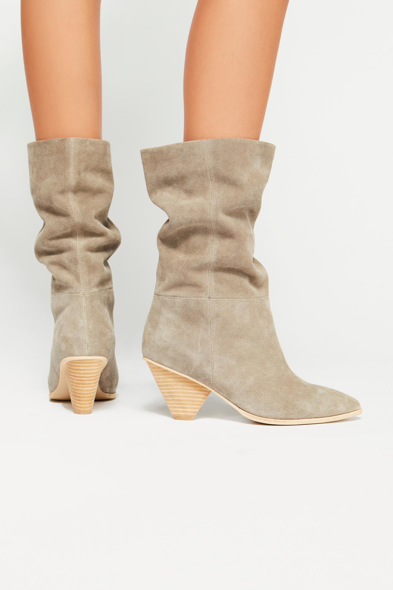 Free People Stella Slouch Boot By Jeffrey Campbell in Gray | Lyst