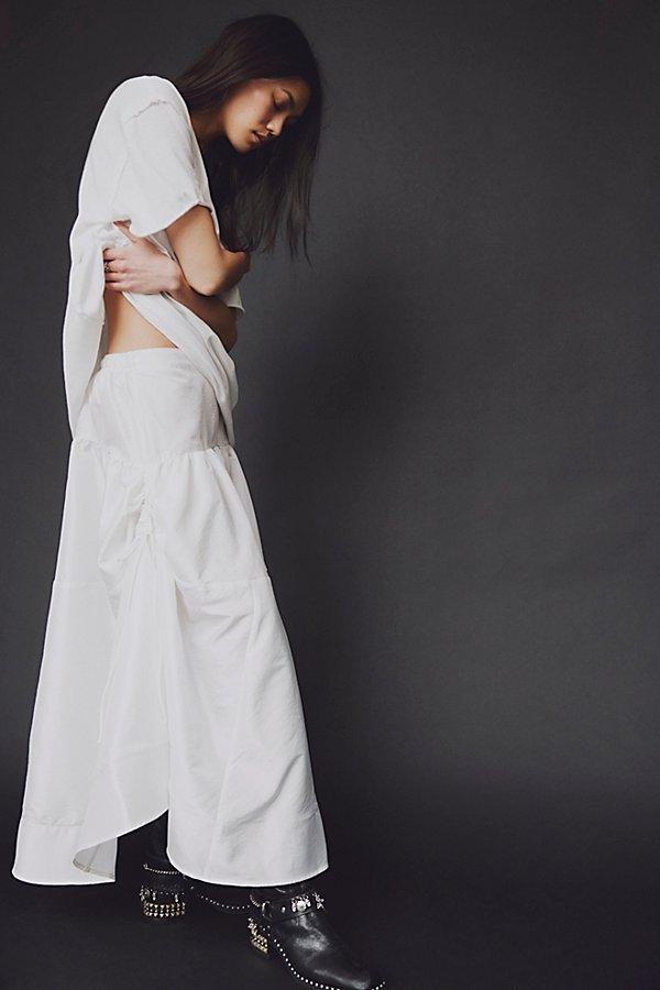 Free People Emery Drop-waist Midi Skirt | Lyst