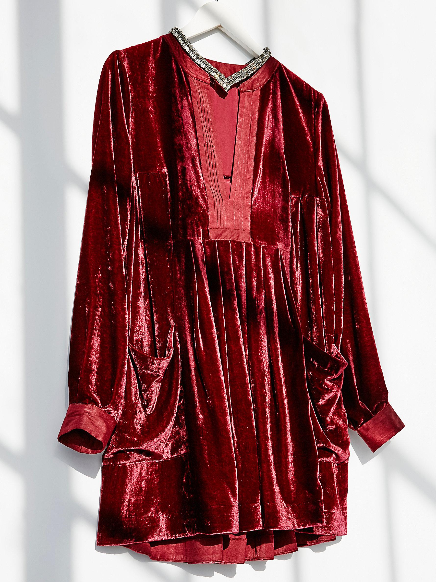 Free People Choose Me Velvet Mini | Lyst
