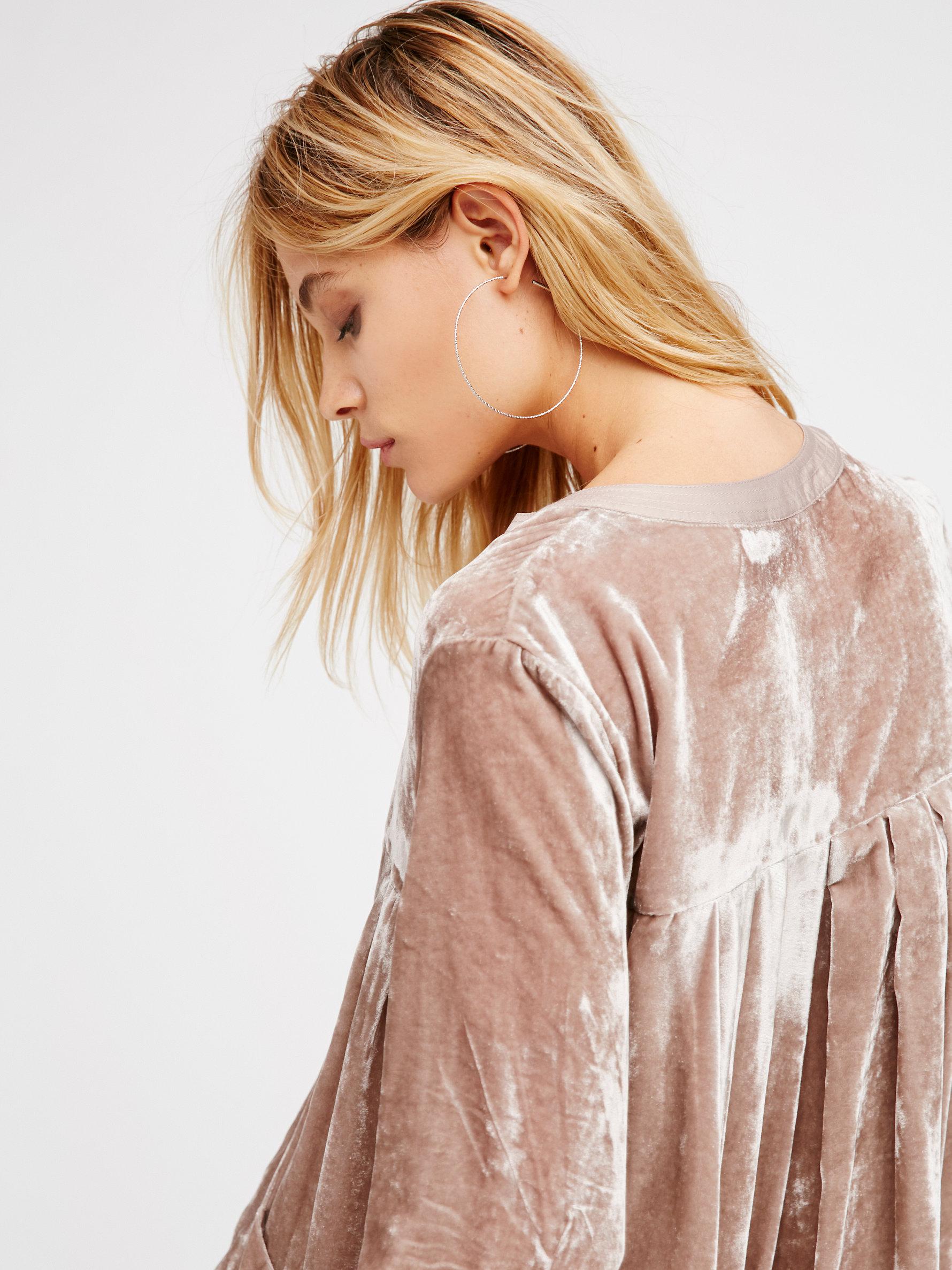 Free People Choose Me Velvet Mini | Lyst