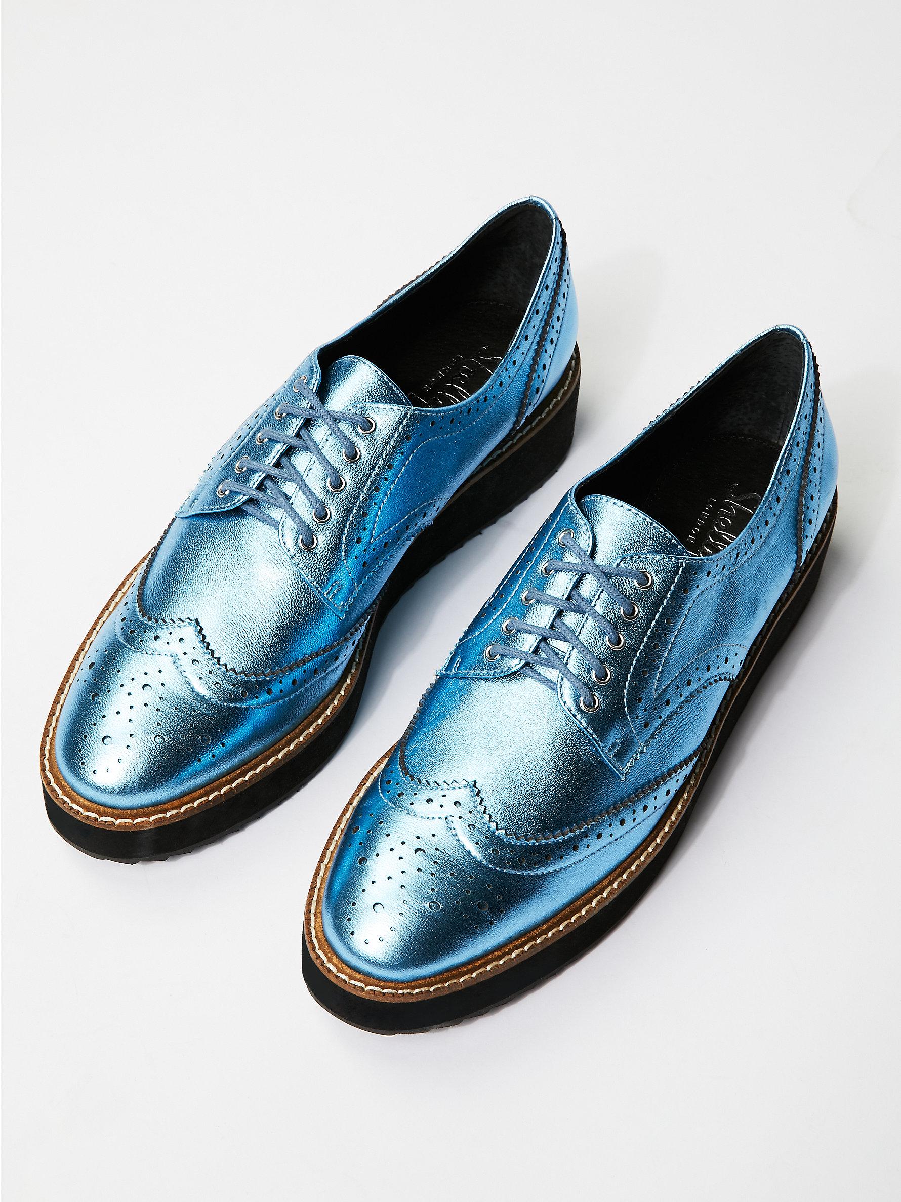 Lyst Free People Citadel Platform Loafer in Blue