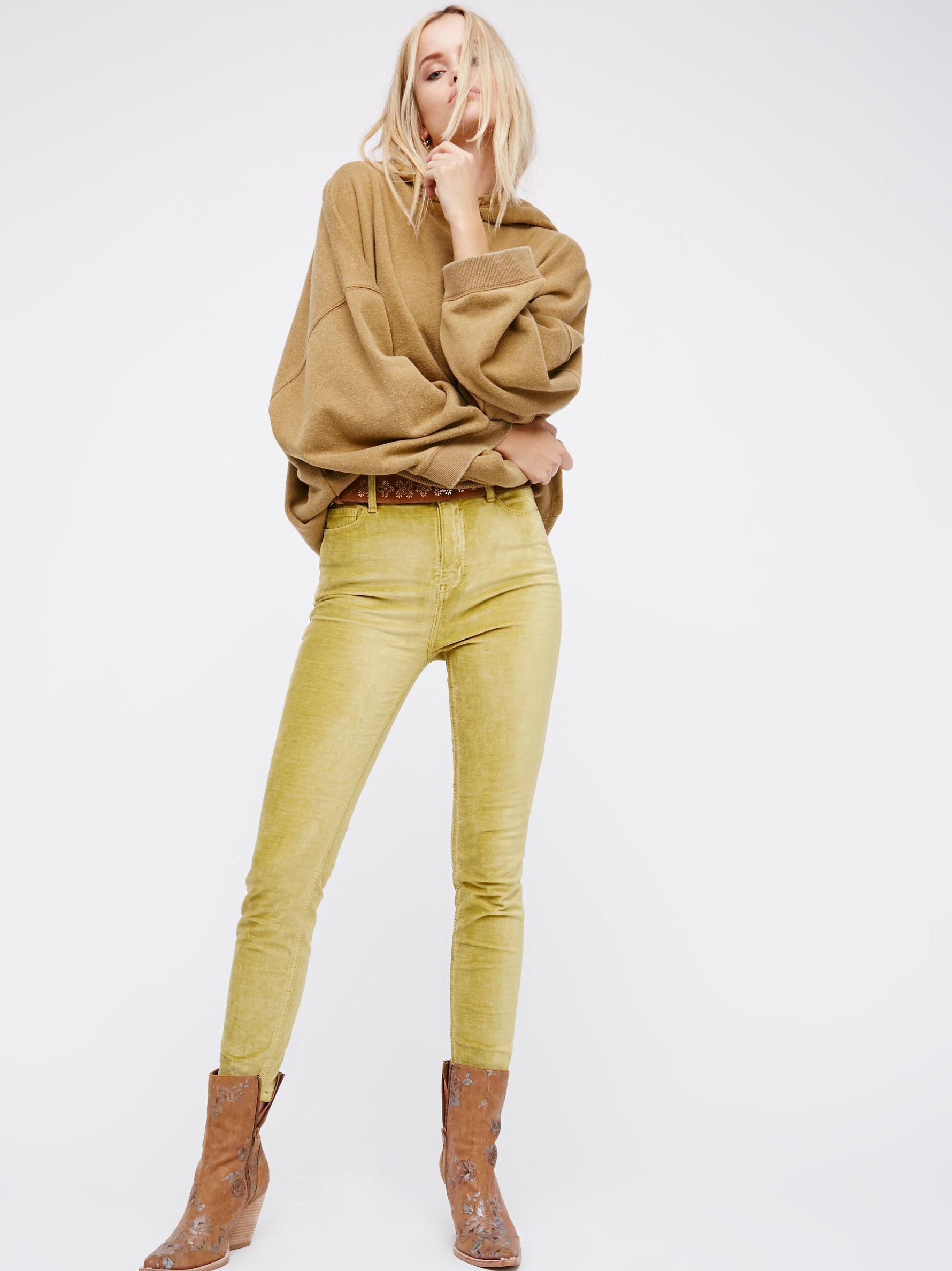 Free People Cyndi Velvet Skinny in 