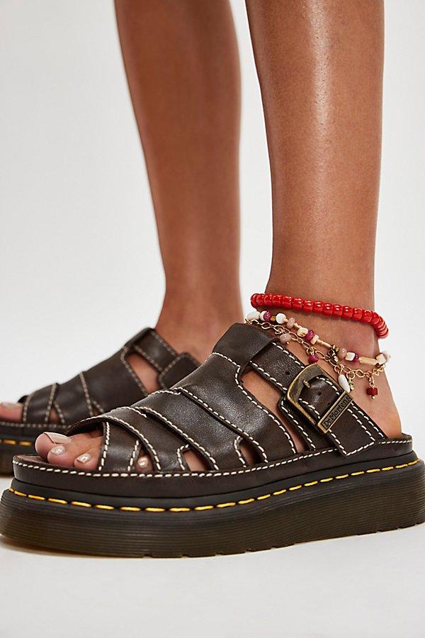 Dr Martens★MAXXY スライド サンダル★兼用★KELP BROWN MAXXY スライド サンダル