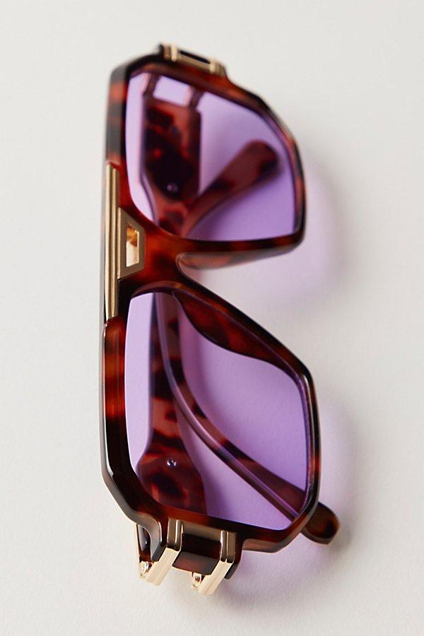 Free People Purple Sunglasses Free People Shadow Side Rectangle Sunglasses - Purple  main image 4