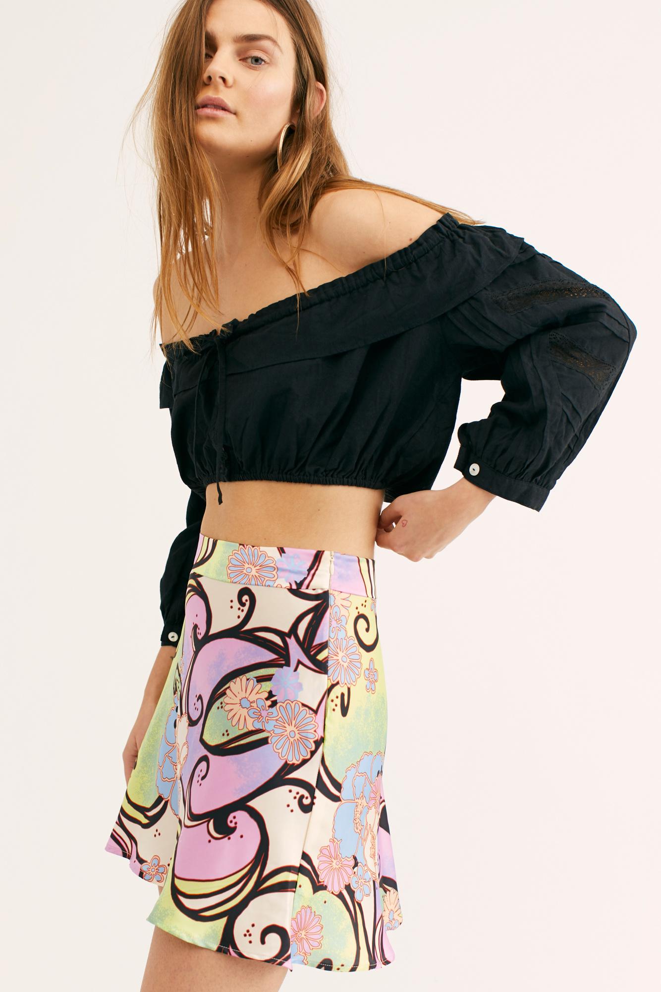 Details about Free People Womens Phoebe Printed A-Line Skirt NWT Details about Free People Womens Phoebe Printed A-Line Skirt NWT