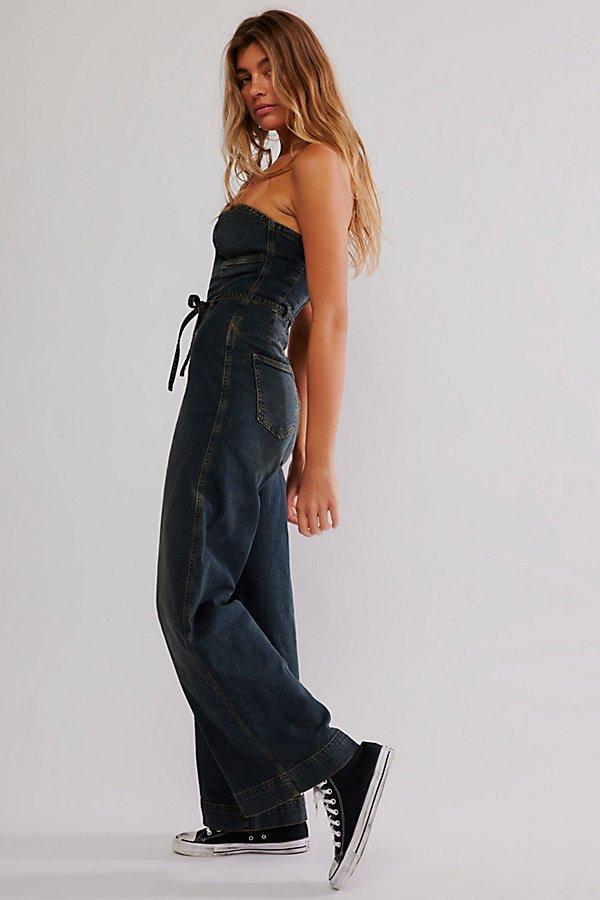 Free People Crvy Femme Fatale One-piece in Blue | Lyst