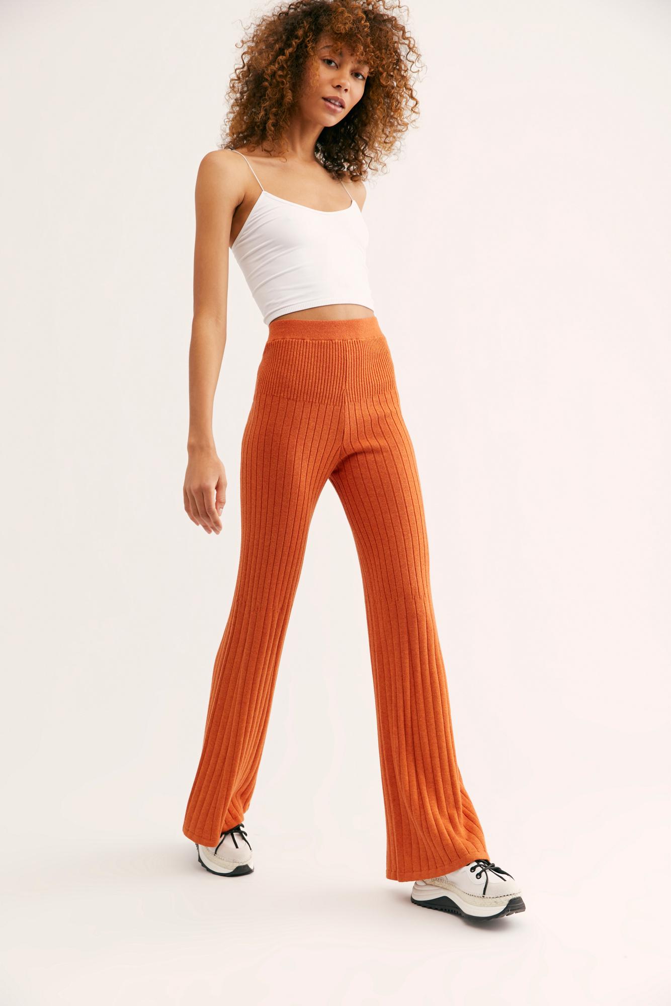 Real Flare Pants in Orange 
