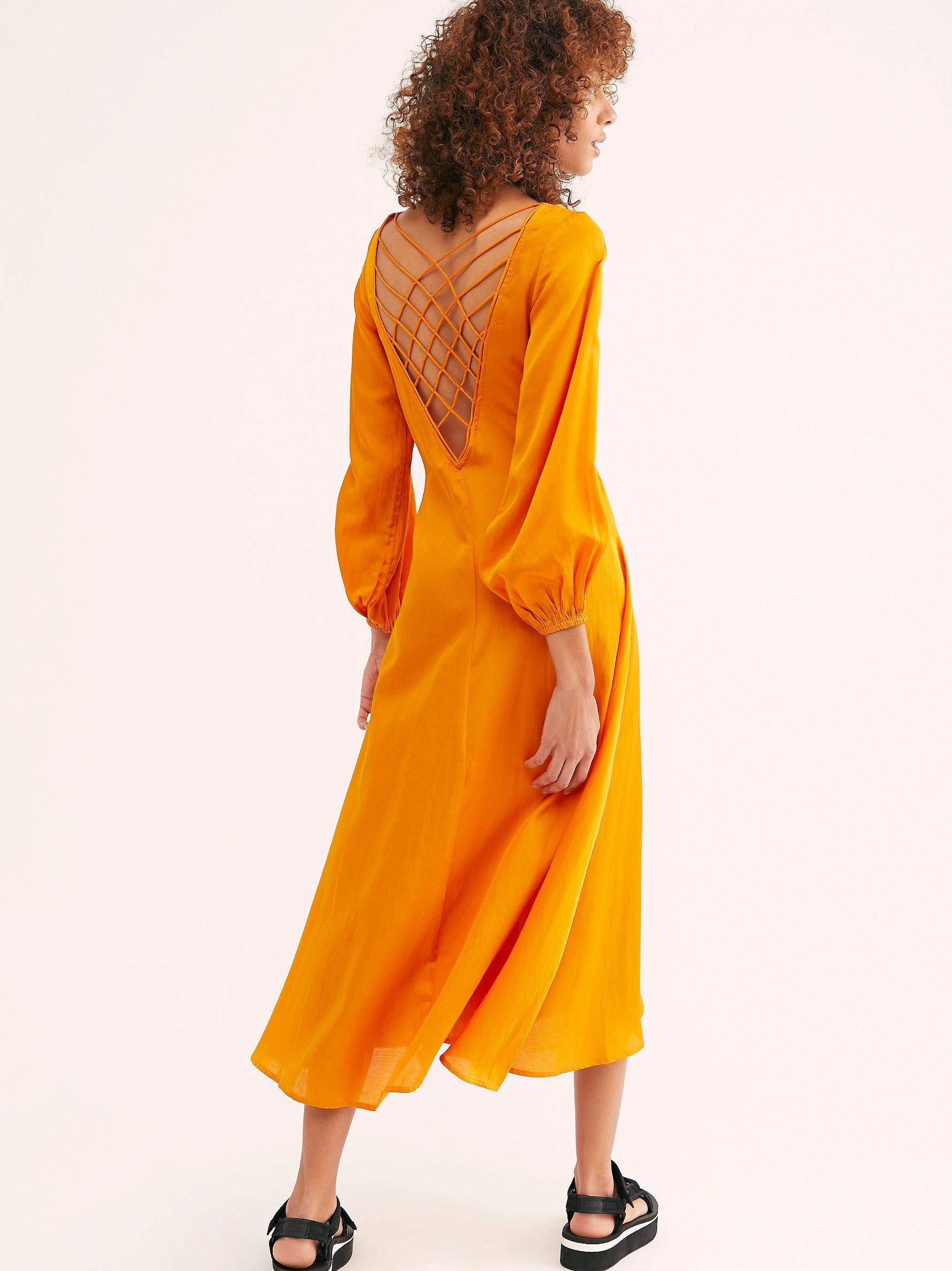 free people later days midi dress