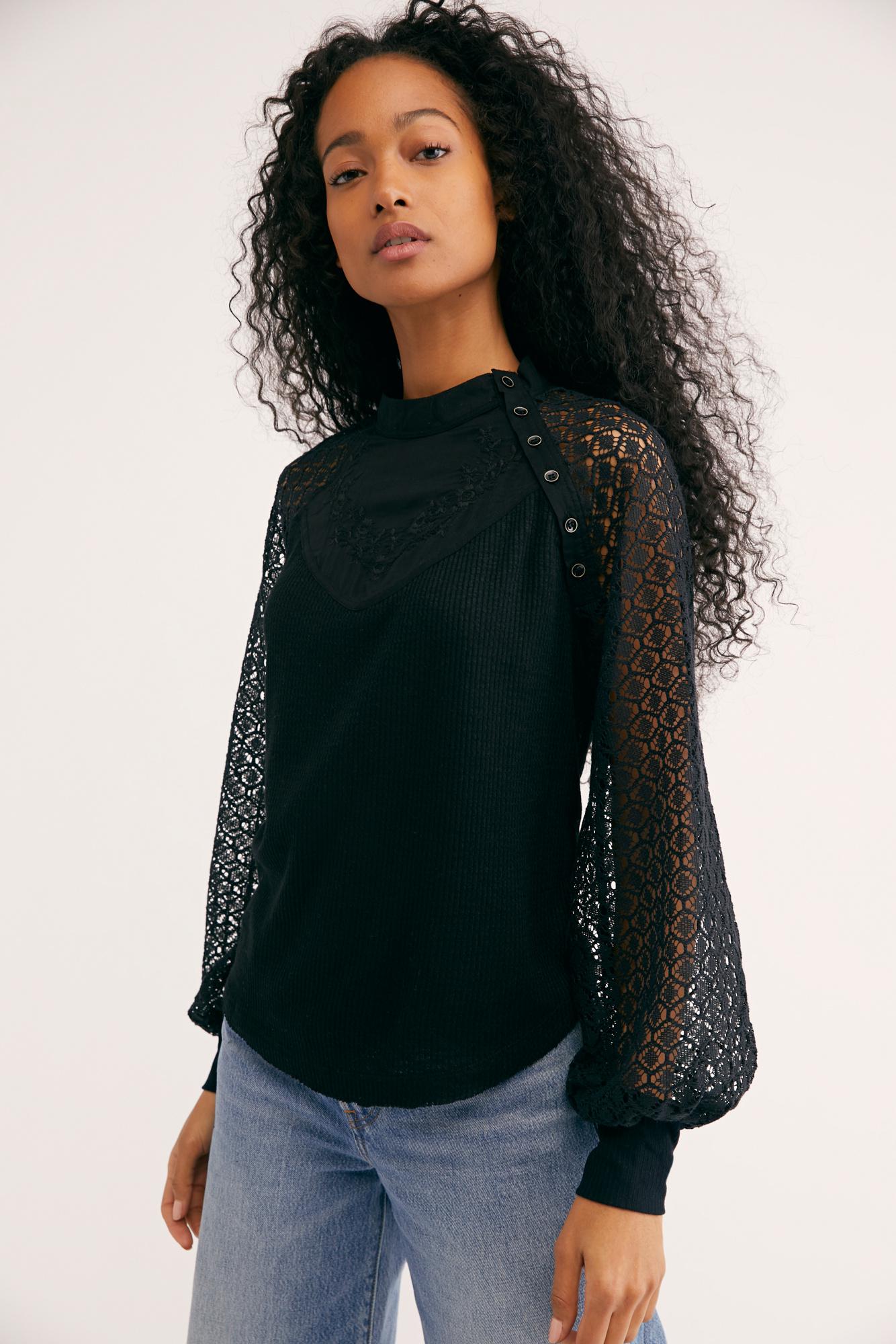 free people sweetest thing thermal top