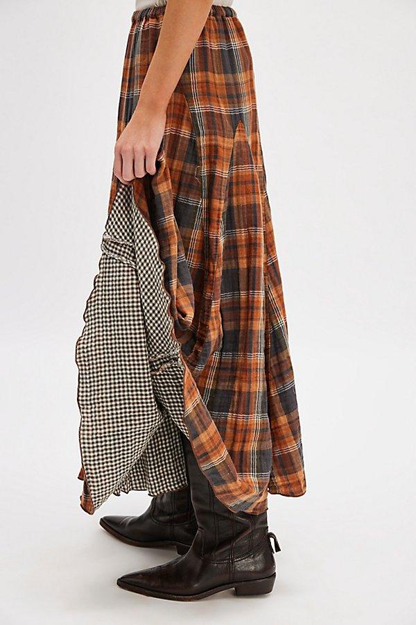 CP Shades Lily Maxi Skirt in Brown | Lyst