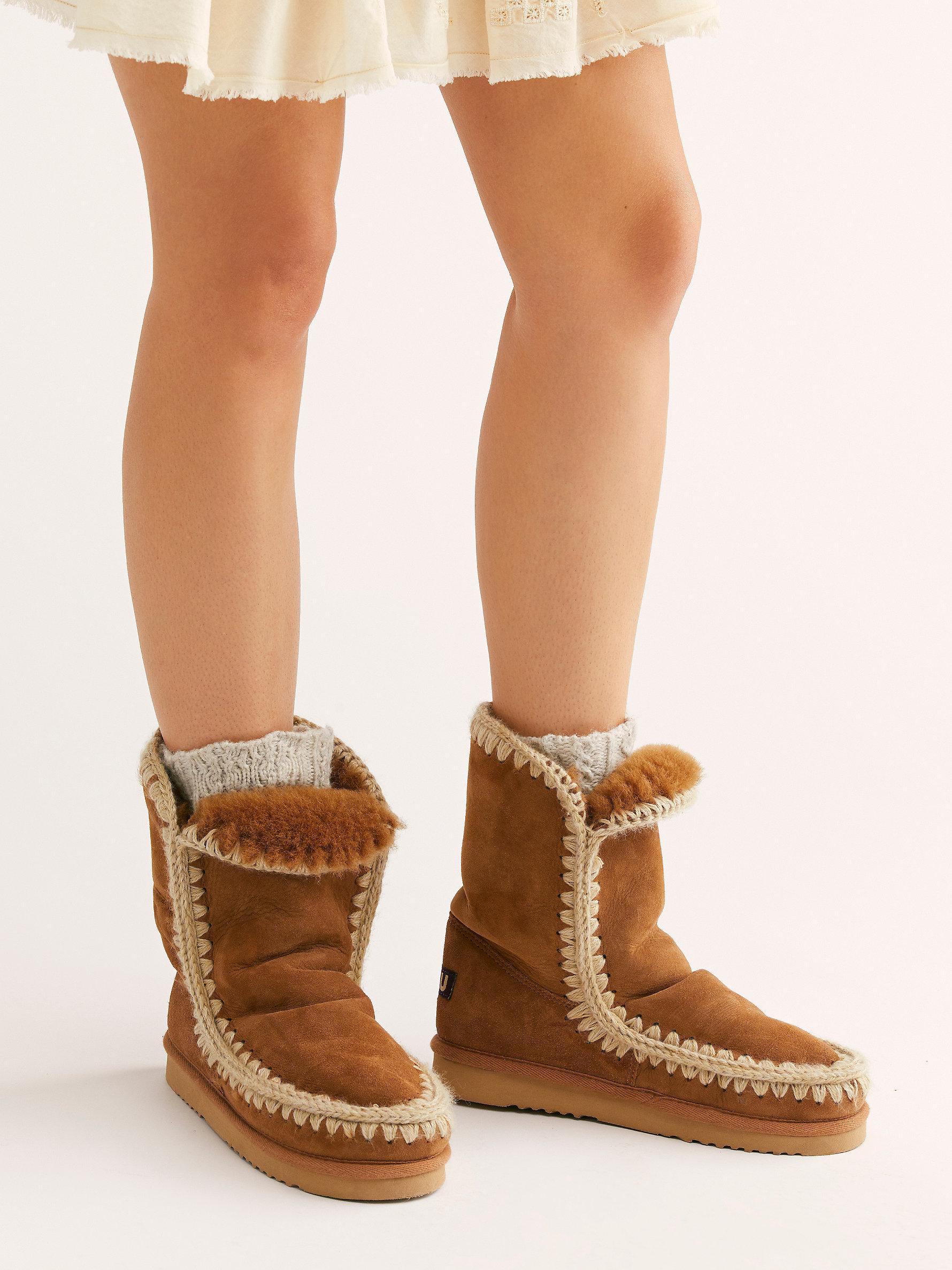 Free People Mou Creston Boots in Brown | Lyst