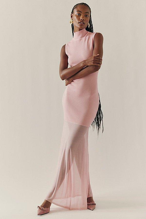 SER.O.YA Ser. O.Ya Amine Knit Maxi Dress in Pink | Lyst