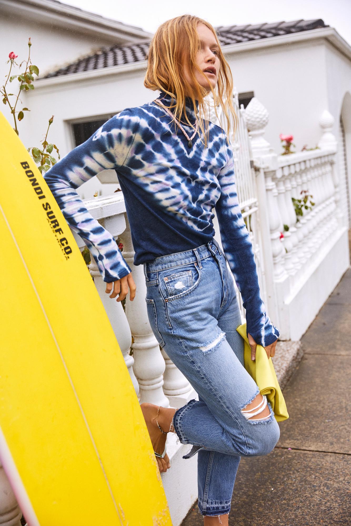 free people psychedelic turtleneck