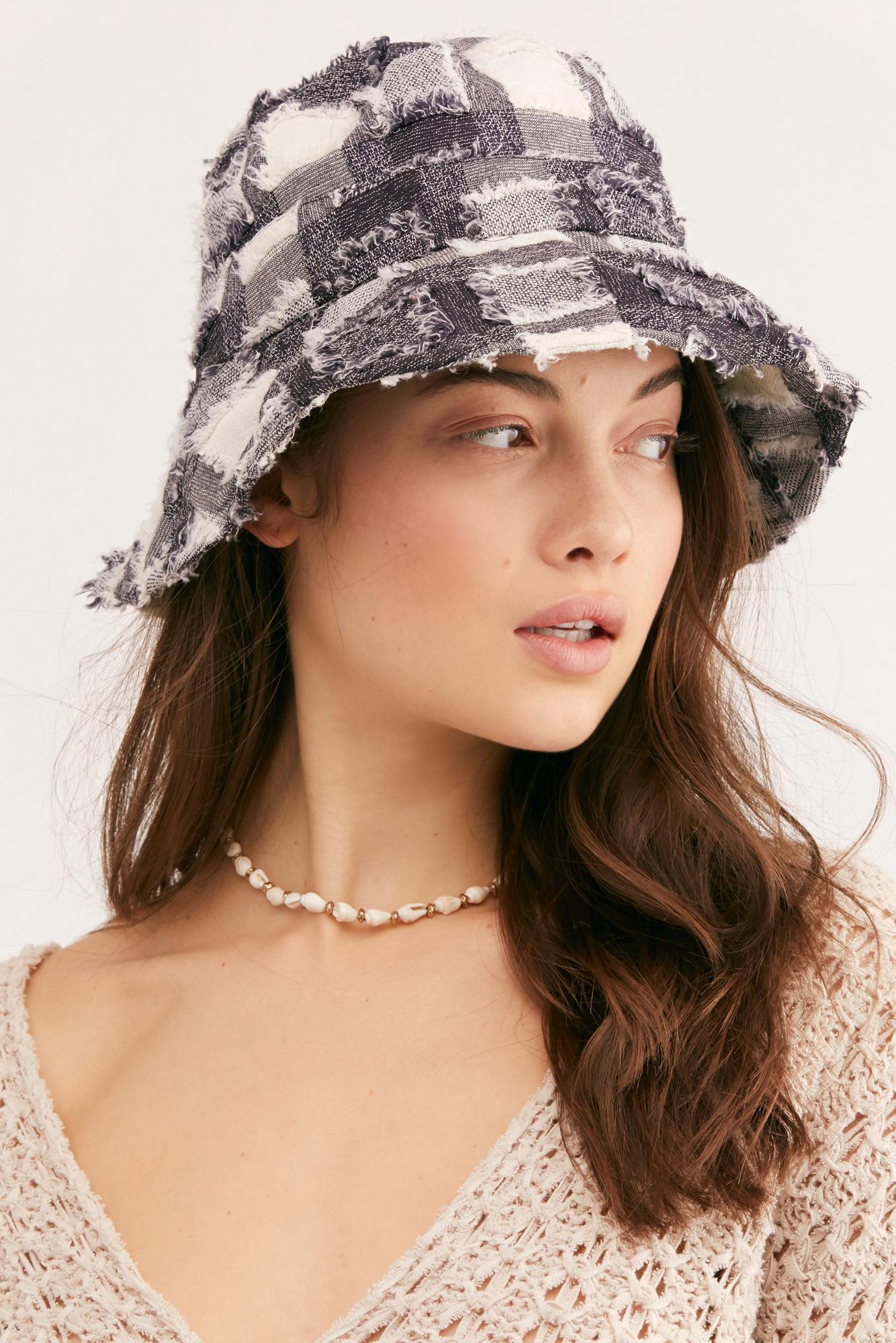 plaid bucket hat