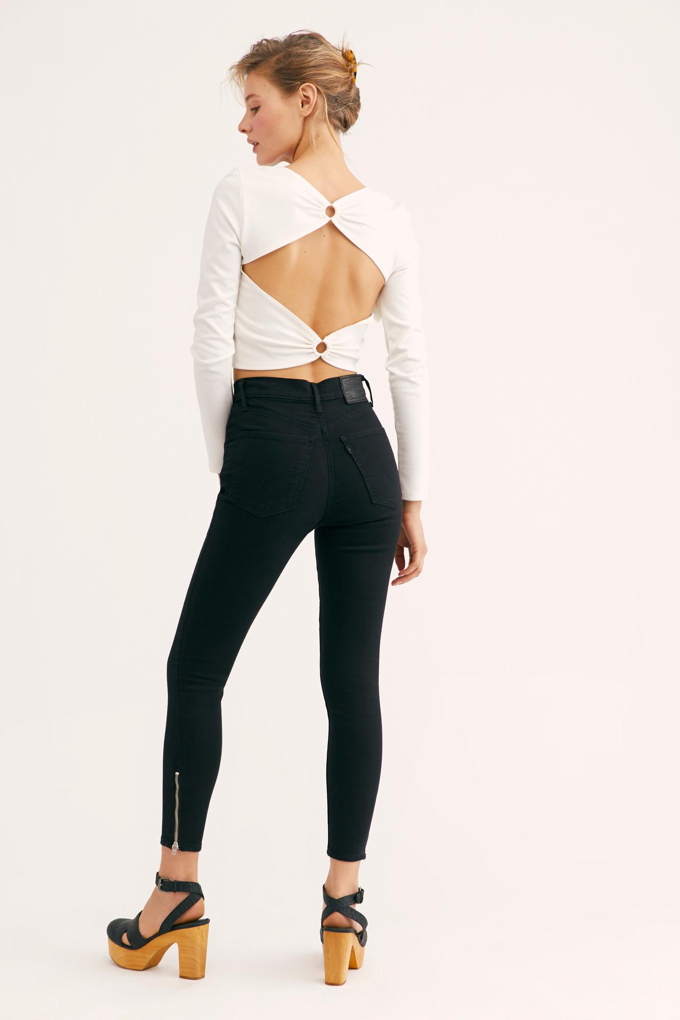 levi's moto mh ankle t2 jeans