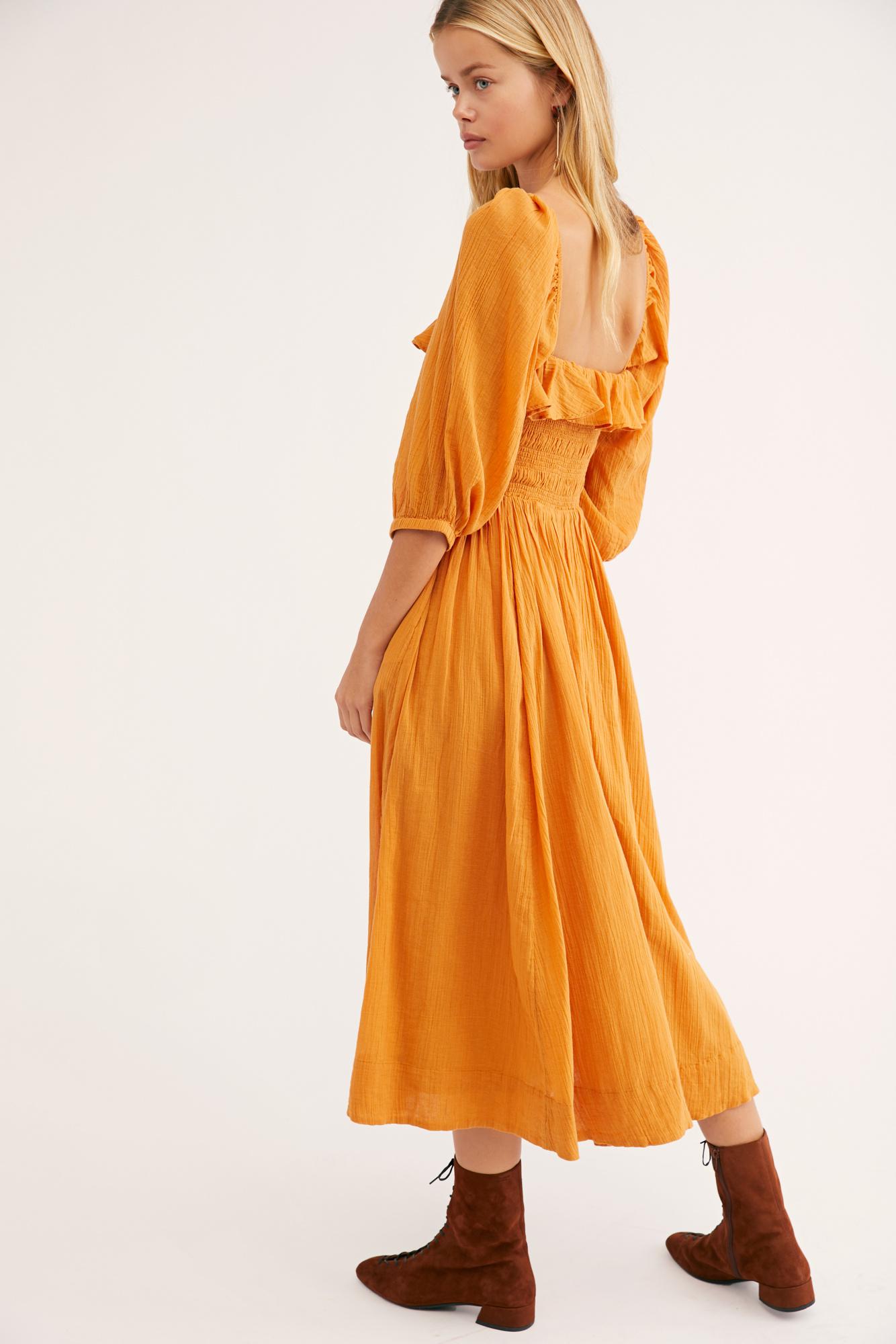 oasis orange dress