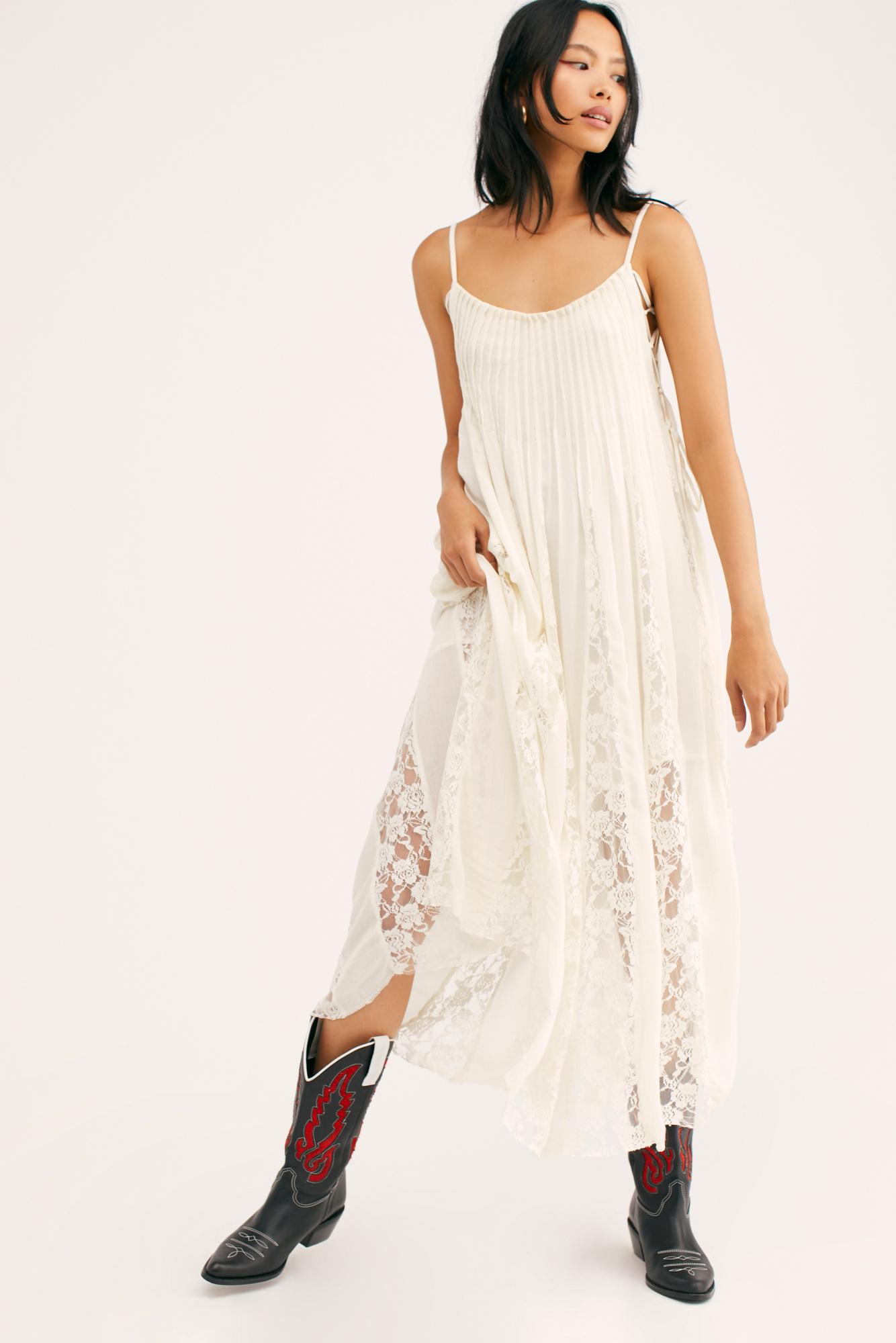 Free People Lace Fp One Hailee Sundress in Ivory (White) - Lyst