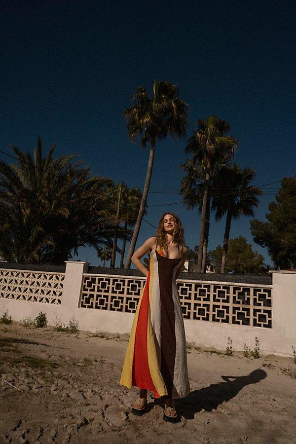 Free People Color Harmony Maxi Dress in Blue | Lyst