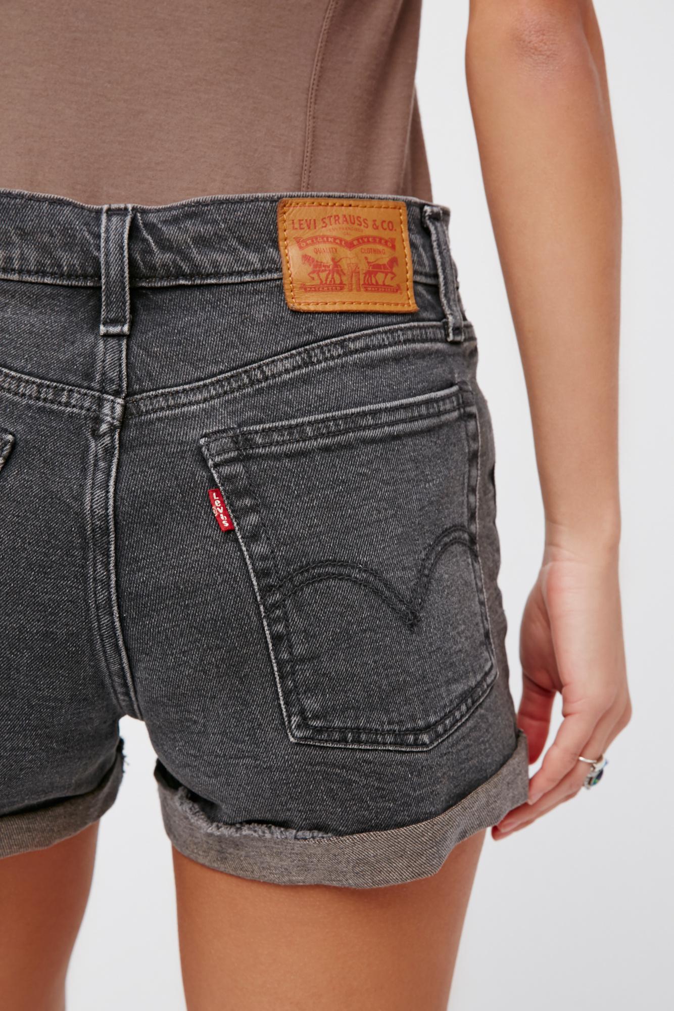 levis high waisted wedgie shorts