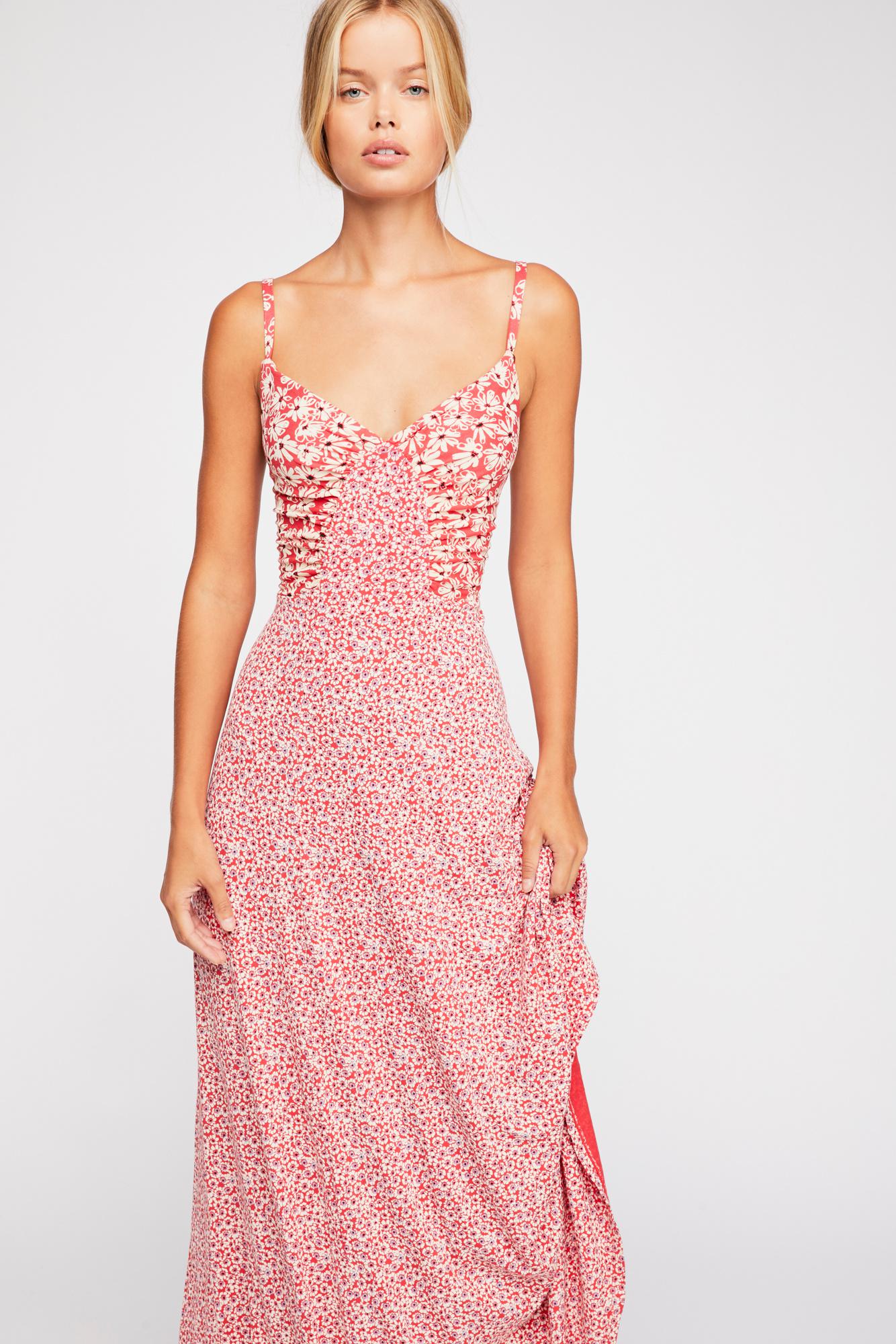 Synthetic Song Of Summer Maxi Dress 