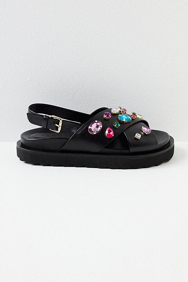 Rock and candy black 2024 sandals