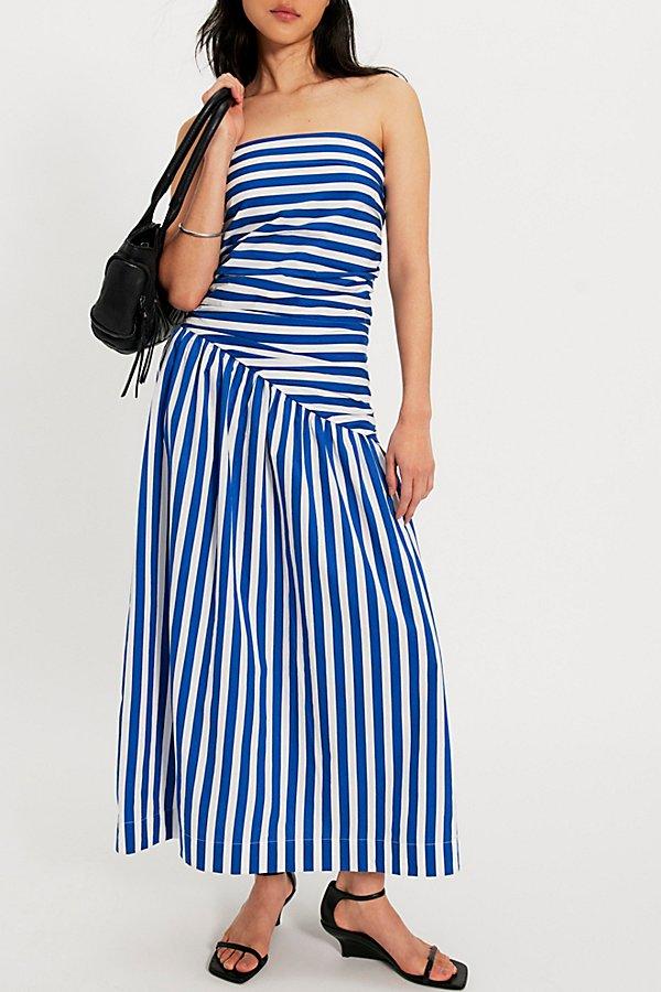 SWF Ruched Bodice Midi Dress in Blue | Lyst SWF Ruched Bodice Midi Dress in Blue | Lyst