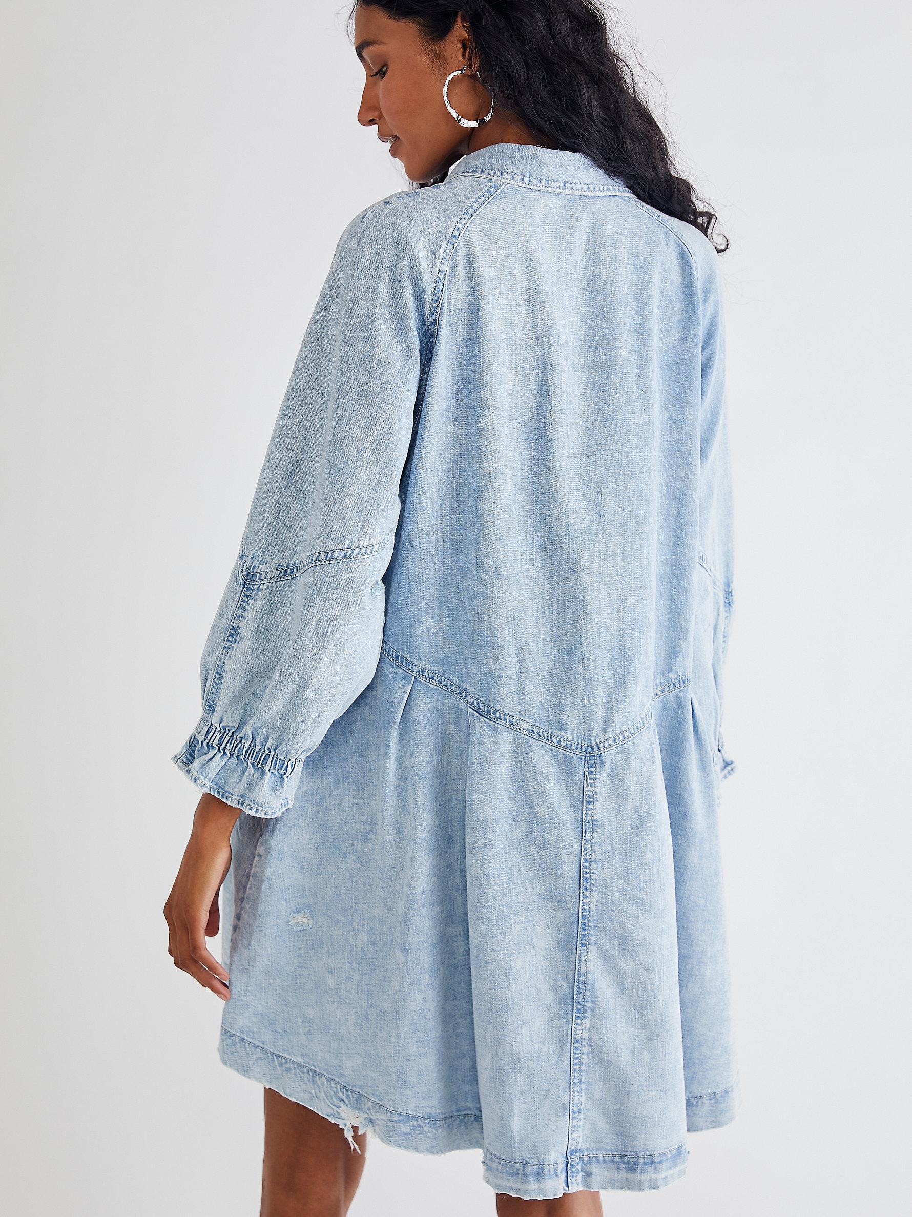 aviana denim mini dress All about My Business Size:LC Ruched Sides _tab1_size-guide Lovers and Friends Blade