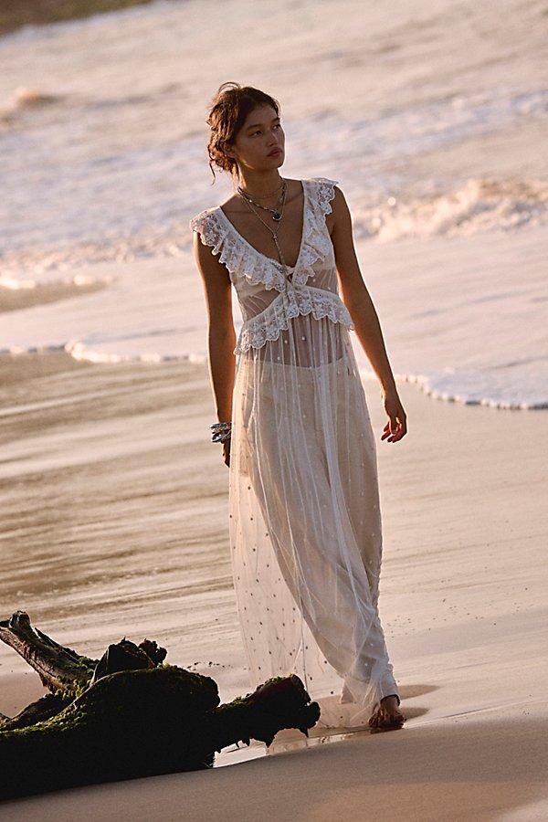 knit maxi dress with flowers Endless Rose