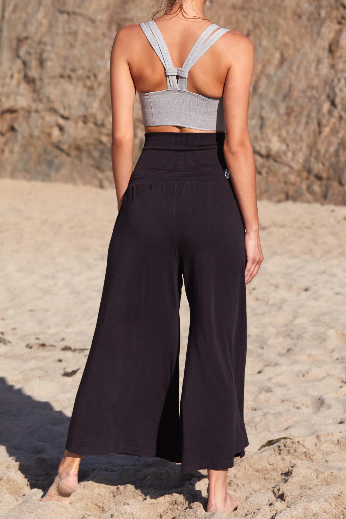 Free People Synthetic Willow Wide Leg Pant By Fp Movement In Black Lyst