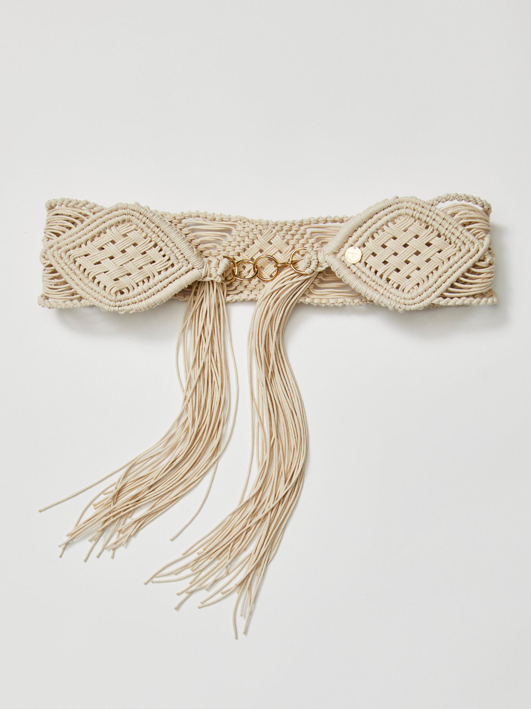 Wide macrame belt pattern deals