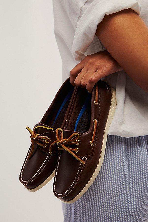 Brown Top Sperry Shoes Sperry Top-Sider 2-eye Boat Shoes In Brown Lyst