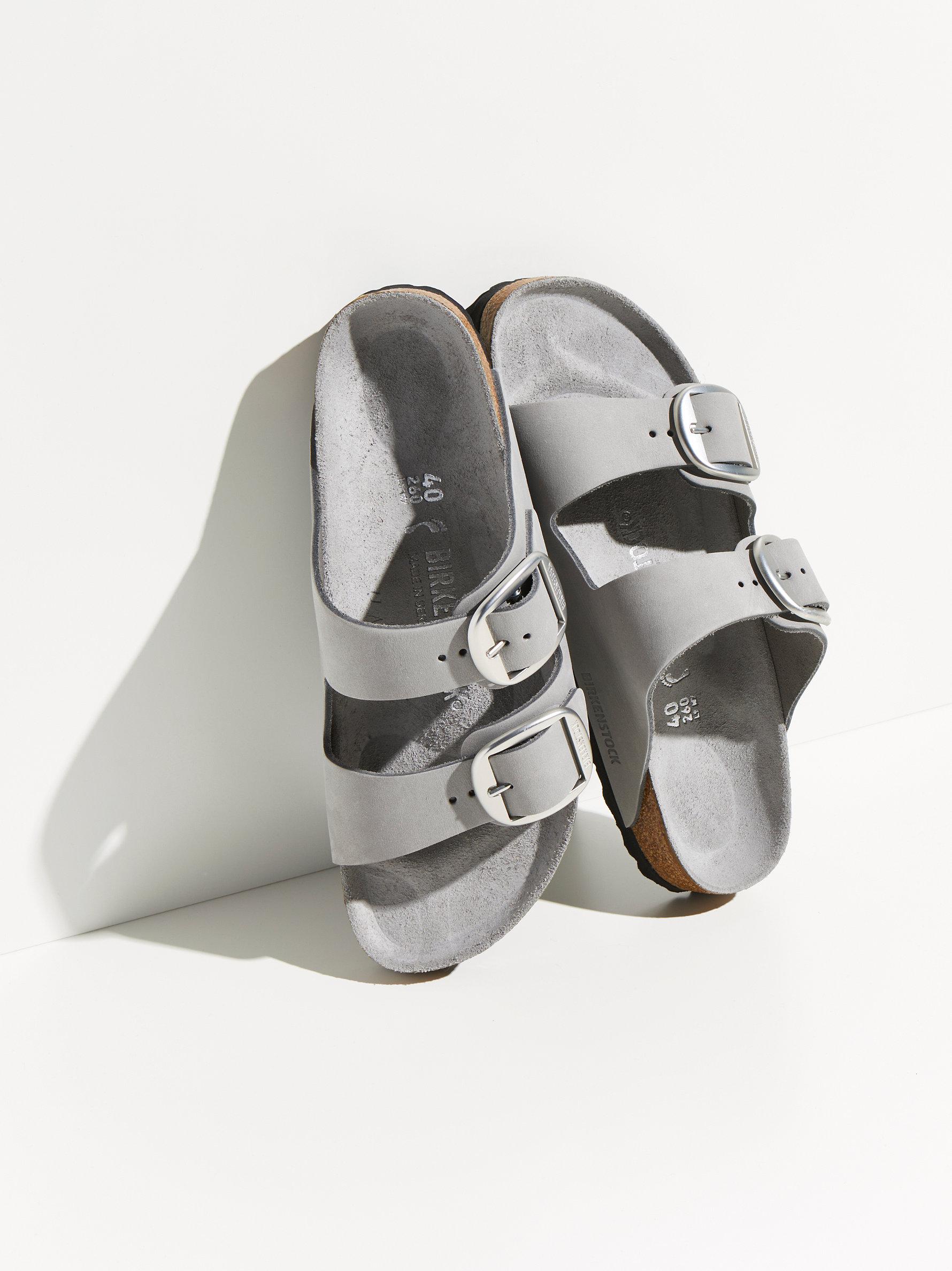 birkenstock big buckle dove gray