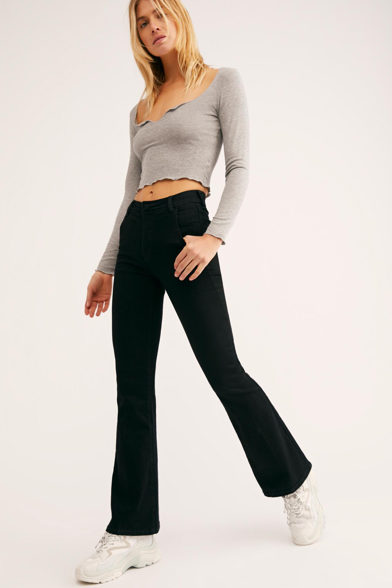 slim flare jeans