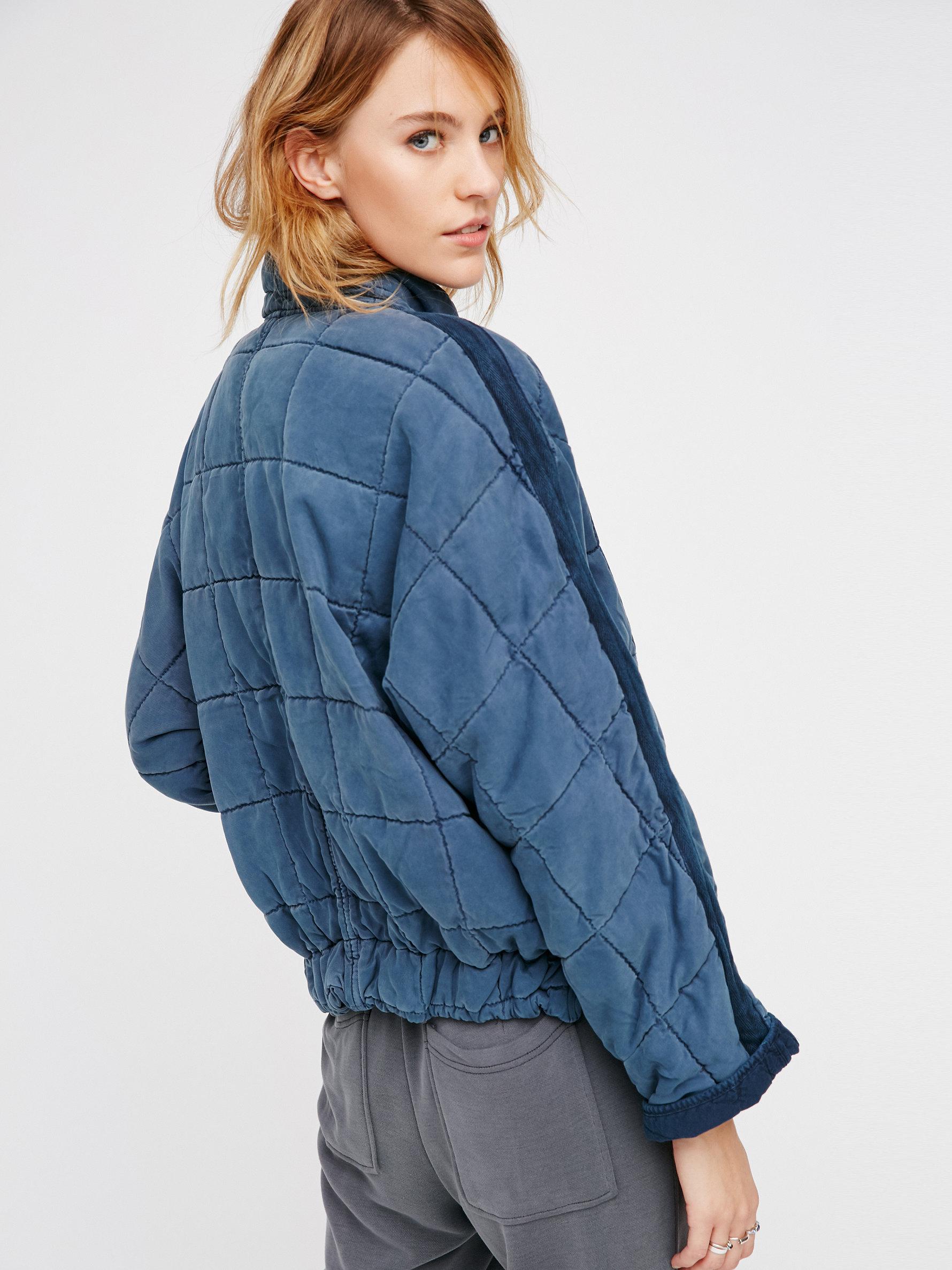 free people women's dolman quilted jacket