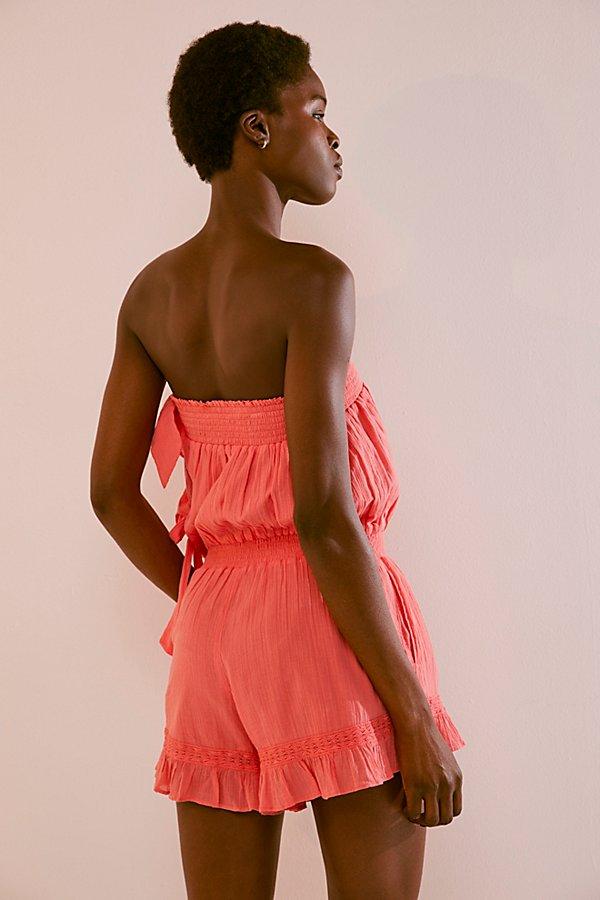 Free People Feelin Fancy Romper in Red Lyst