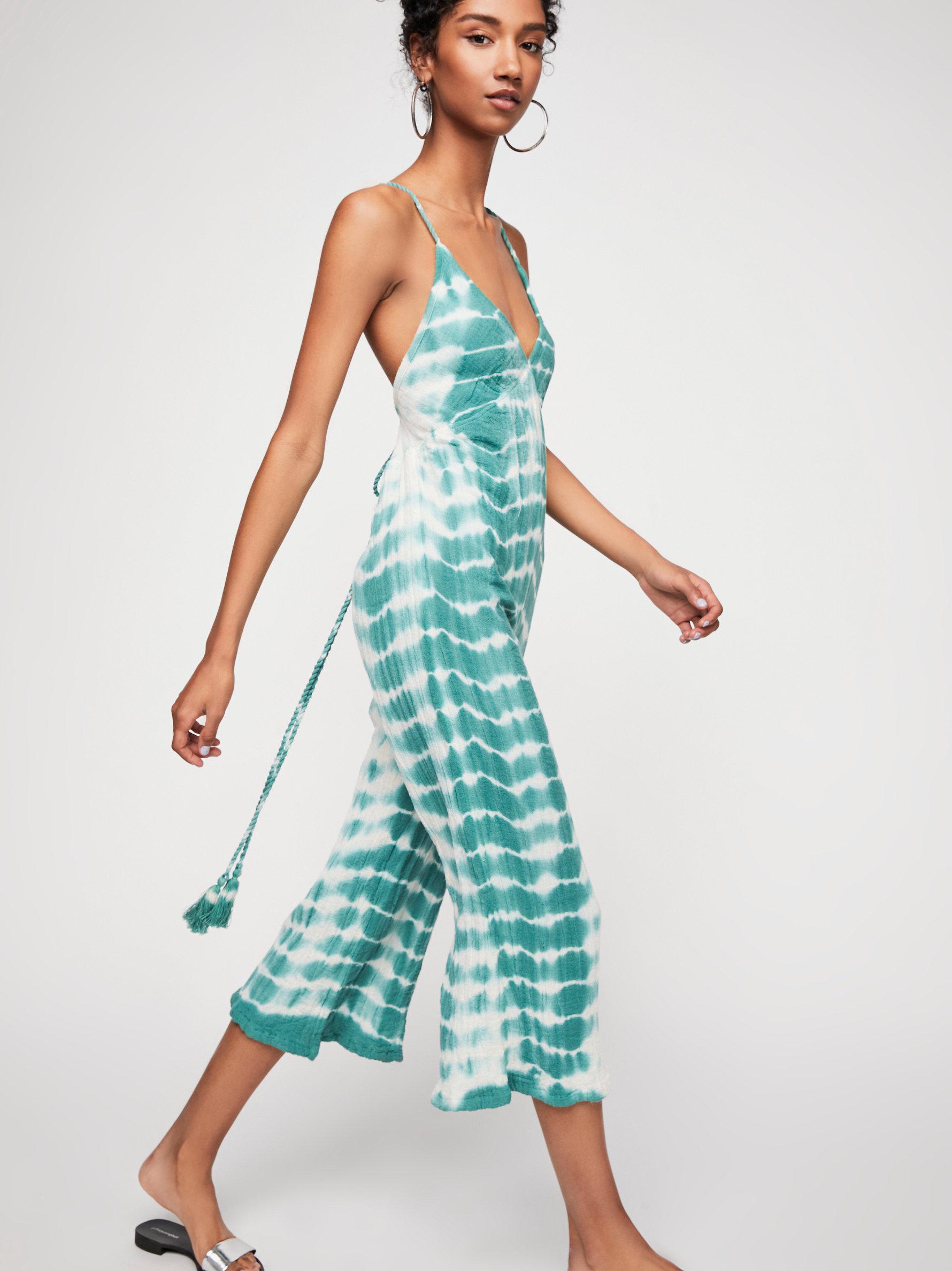 free people tie dye jumpsuit