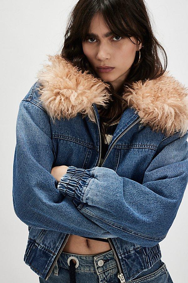 BlankNYC Screen Time Zip Up Knit Top main image 0