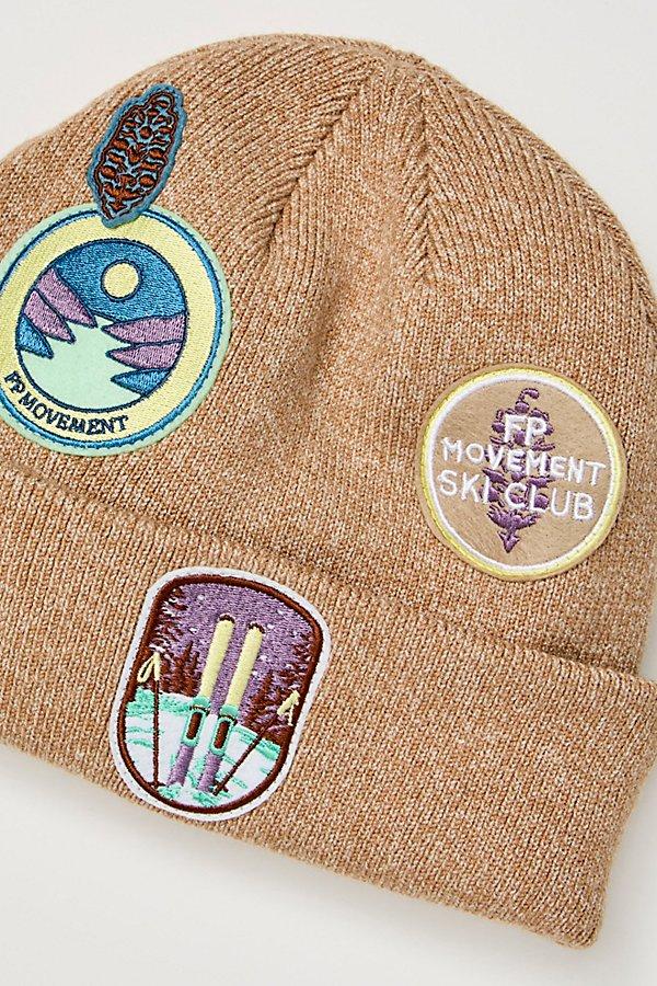 NWT FREE PEOPLE MOVEMENT Park Patch Beanie | Tan MSRP $48 Free People Movement Cool Down Beanie | Accessories  main image 4