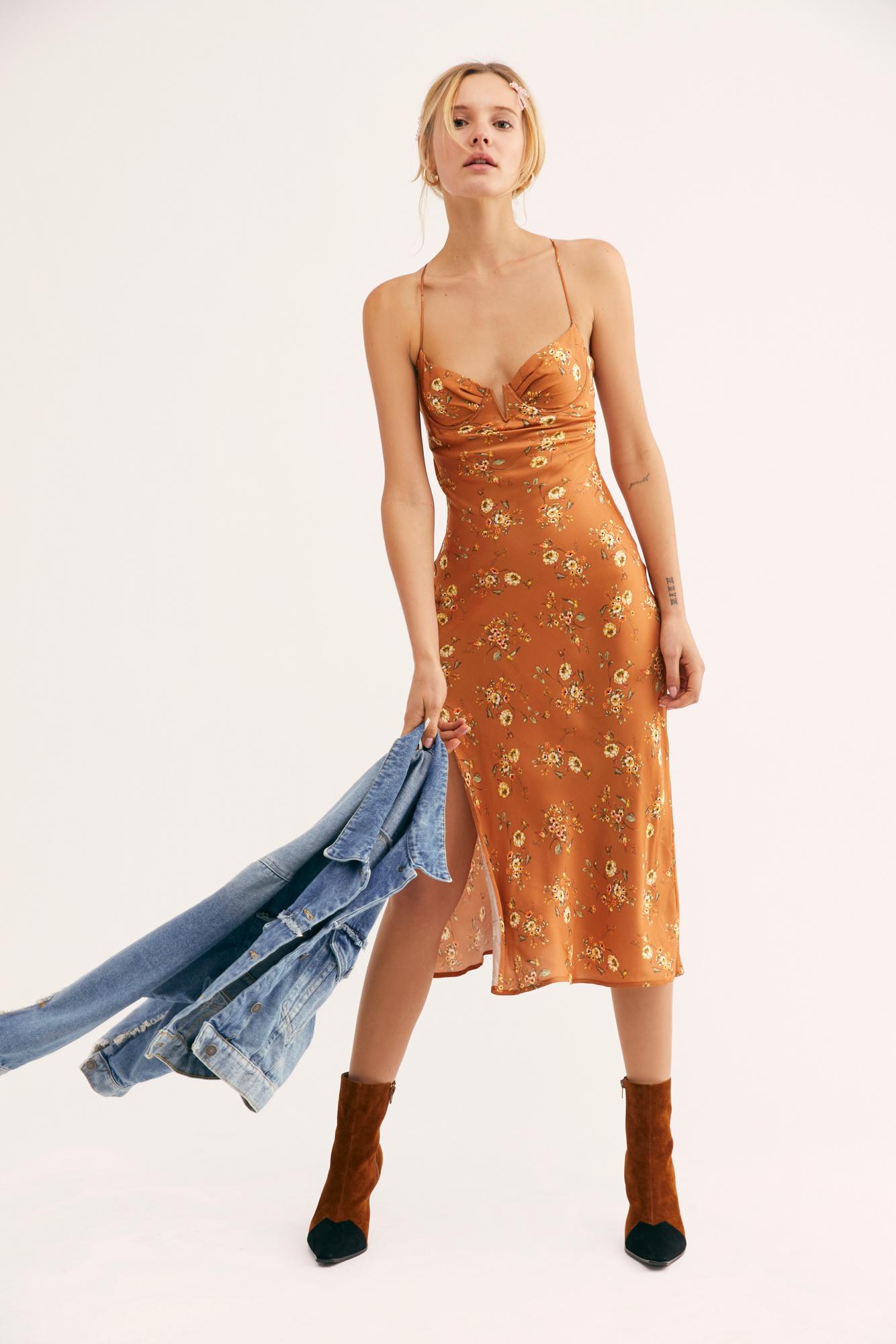 sun becomes her wildflower midi dress
