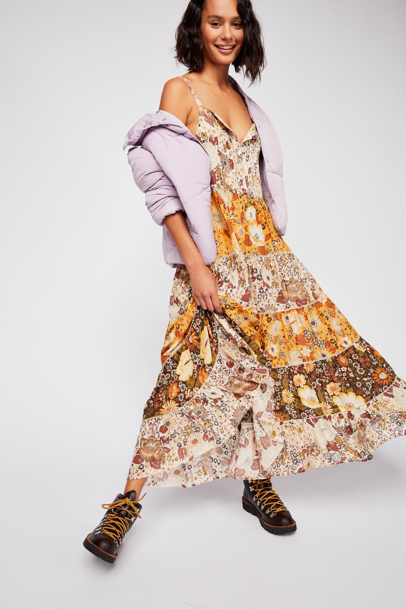 spell desert daisy midi dress