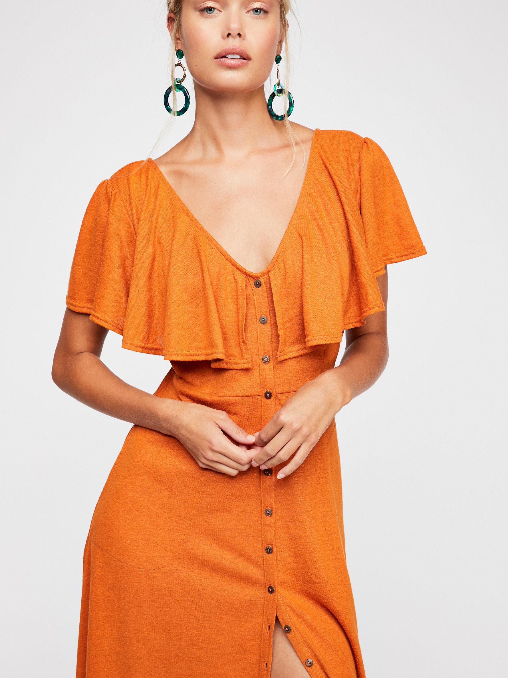 free people messenger midi dress
